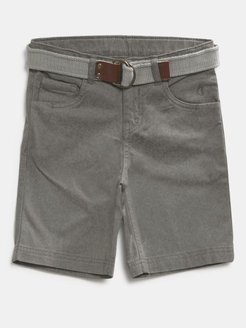 

Gini and Jony Boys Grey Printed Regular Shorts