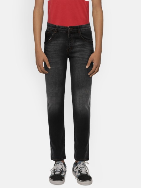 

Gini and Jony Boys Black Slim Fit Mid-Rise Clean Look Jeans