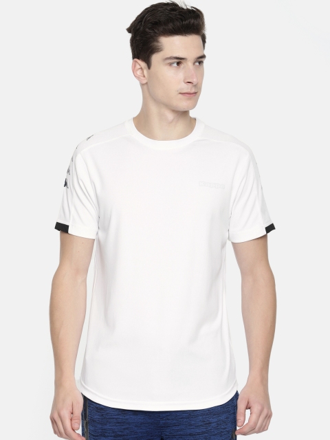 

Kappa Men White Solid T-shirt