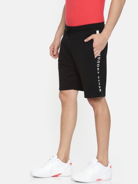 

Kappa Men Black Solid Regular Fit Sports Shorts