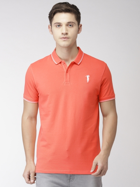 

Bossini Men Coral Solid Polo Collar T-shirt