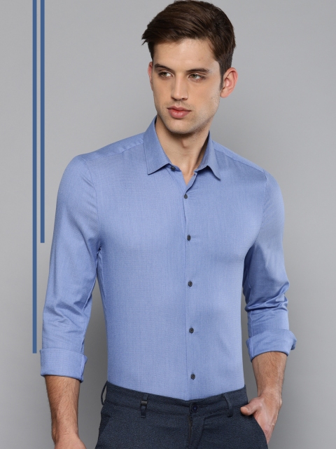 

Louis Philippe Ath.Work Men Blue Super Slim Fit Solid Smart Casual Shirt
