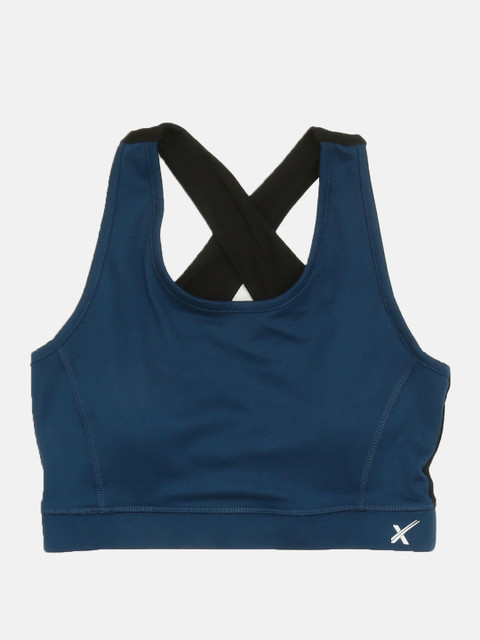 

HRX by Hrithik Roshan Teal Blue Solid Non-Wired Lightly Padded Push-Up Bra