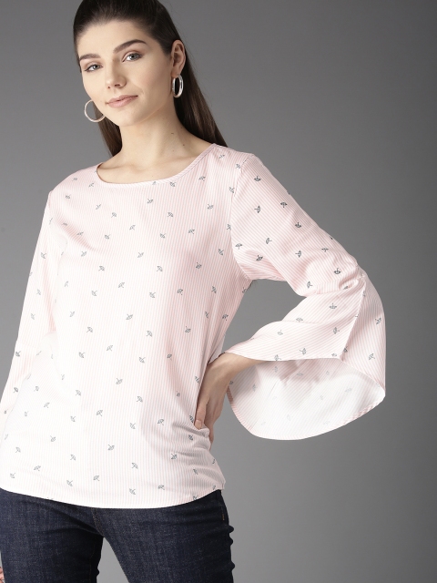 

HERE&NOW Women Pink Striped Top