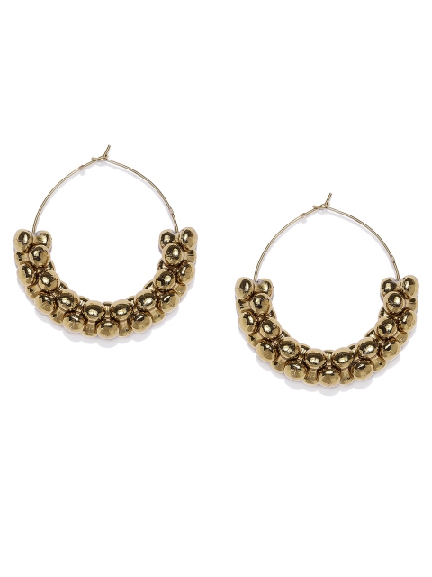 

Fida Gold-Toned Circular Hoop Earrings