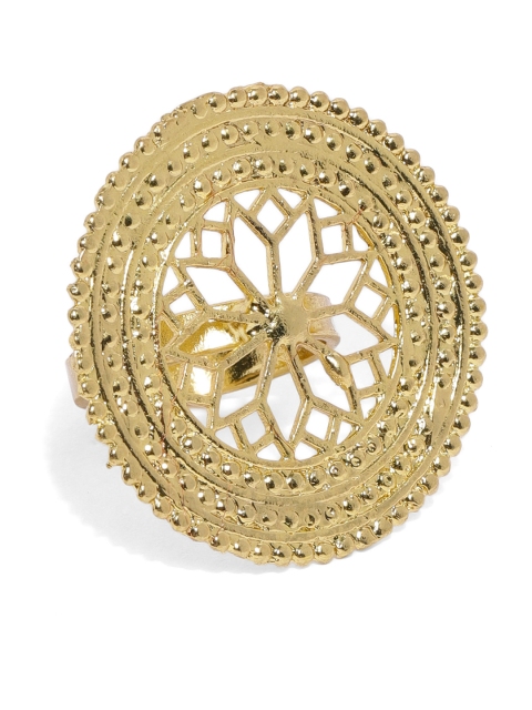 

Fida Women Gold-Toned Blooming Finger Ring