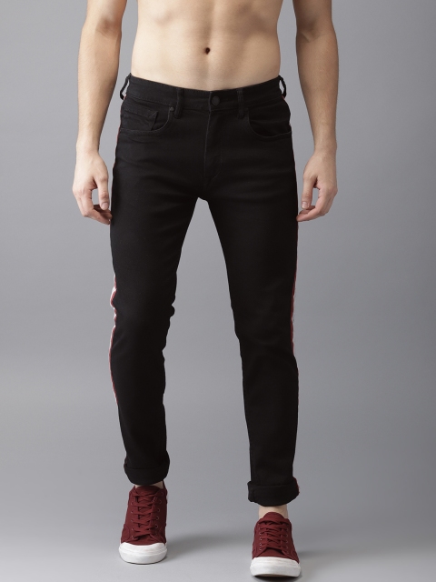 

Moda Rapido Men Black Slim Fit Mid-Rise Clean Look Stretchable Jeans