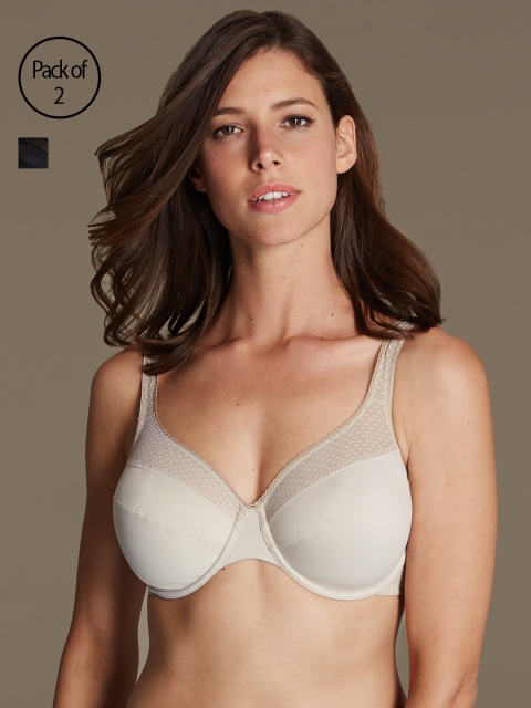 

Marks & Spencer Beige Solid Underwired Non Padded Everyday Bra T335975ALMOND