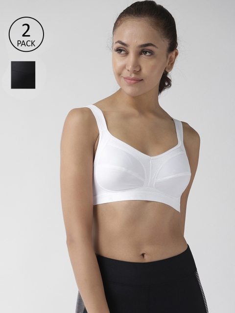 

Marks & Spencer Pack of 2 Non Padded Non-Wired High Impact Sports Bras T336485, Black