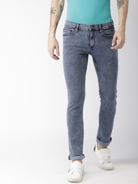

Tommy Hilfiger Men Navy Blue Slim Fit Mid-Rise Clean Look Stretchable Jeans