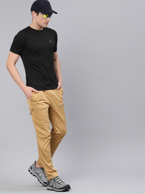

HRX by Hrithik Roshan Men Black Solid Rapid Dry Outdoor Tshirt