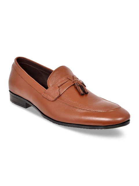 

Allen Cooper Men Brown Leather Loafers