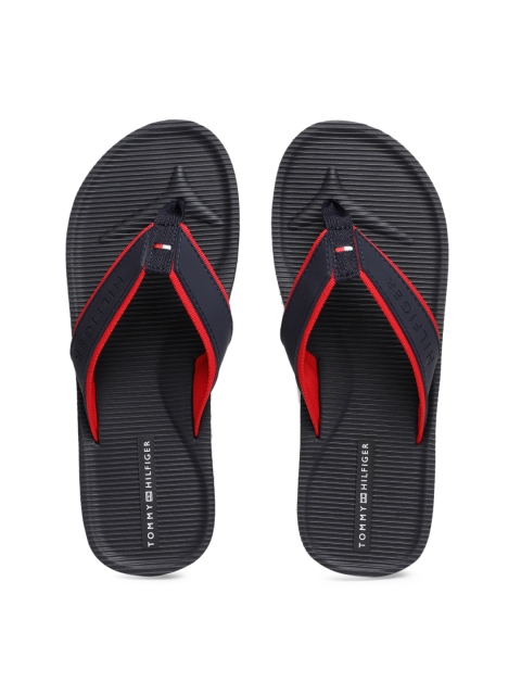

Tommy Hilfiger Men Navy Blue Solid Thong Flip-Flops