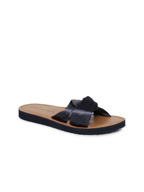 

Tommy Hilfiger Women Navy Blue Solid Open Toe Flats