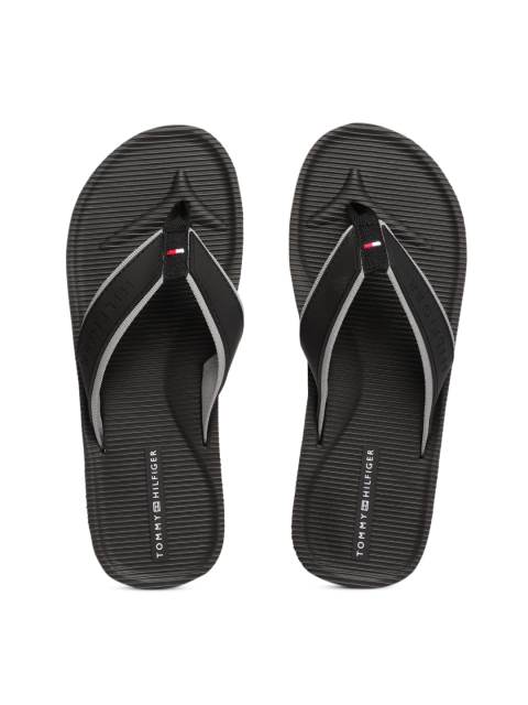 

Tommy Hilfiger Men Black Solid Thong Flip-Flops