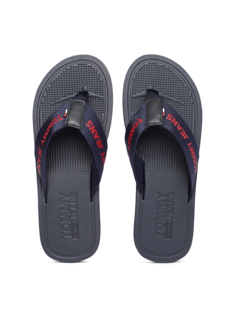 

Tommy Hilfiger Men Navy Blue Printed Thong Flip-Flops