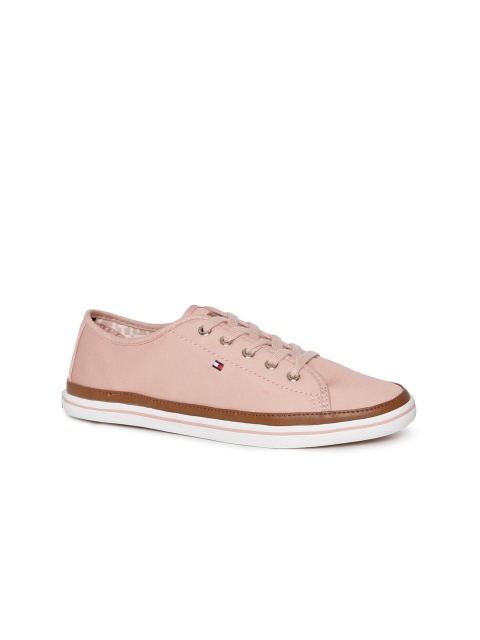 

Tommy Hilfiger Women Peach-Coloured Sneakers