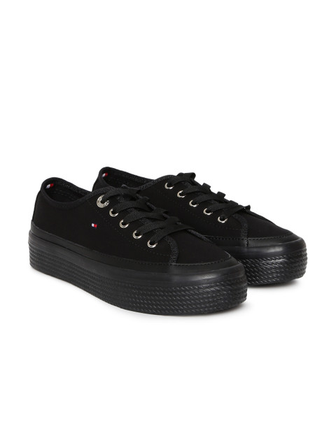 

Tommy Hilfiger Women Black CORPORATE FLATFORM Sneakers
