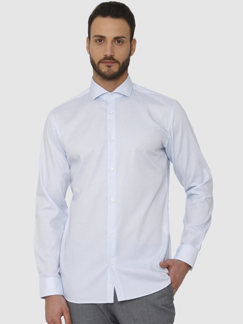 

SELECTED Men White & Blue Regular Fit Printed Casual Shirt