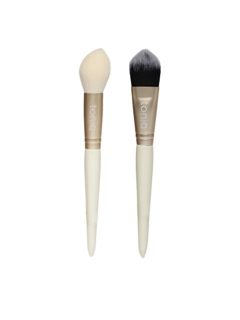 

Toniq Beauty Set of 2 Foundation Brushes, Off white