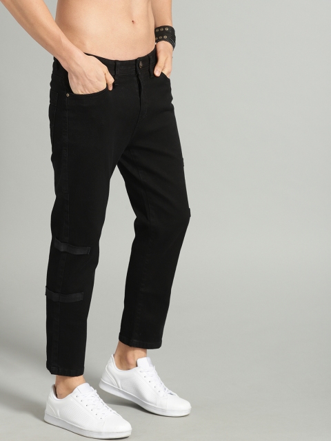 

Roadster Fast and Furious Men Black Slim Tapered Jogger Fit Mid-Rise Clean Look Jeans, Assorted