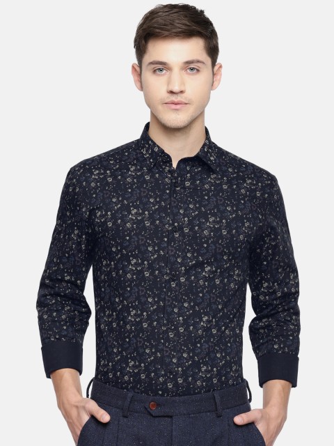 

Jack & Jones Men Black Slim Fit Printed Smart Casual Shirt