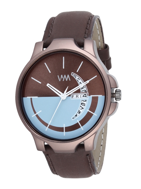 

WM Men Brown & Blue Analogue Leather Watch DDWM-087