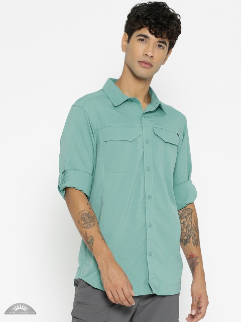 

Columbia Men Green Self Checked Silver Ridge Lite Shirt