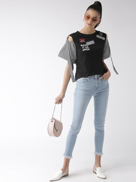 

Madame Women Black Printed Top
