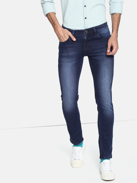 

SINGLE Men Blue Slim Fit Mid-Rise Clean Look Stretchable Jeans
