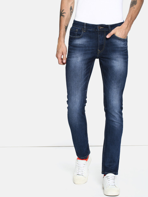 

SINGLE Men Blue Slim Fit Mid-Rise Clean Look Stretchable Jeans