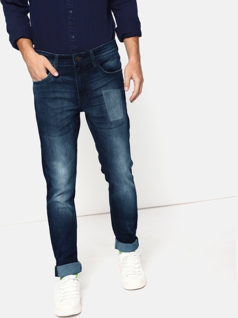 

SINGLE Men Blue Skinny Fit Mid-Rise Clean Look Stretchable Jeans