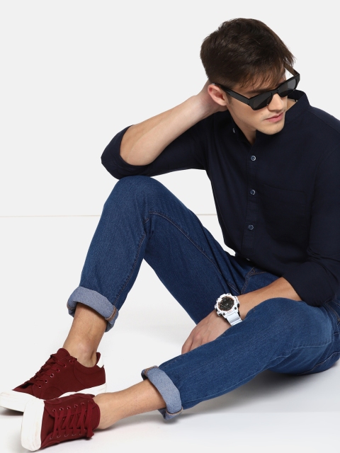 

SINGLE Men Blue Slim Fit Mid-Rise Clean Look Stretchable Jeans