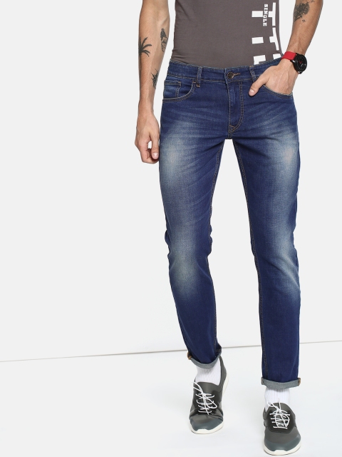 

SINGLE Men Blue Slim Fit Mid-Rise Clean Look Stretchable Jeans