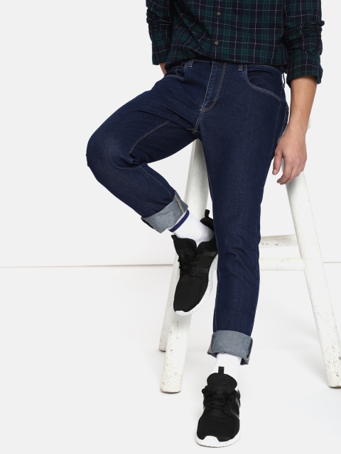 

SINGLE Men Blue Slim Fit Mid-Rise Clean Look Stretchable Jeans