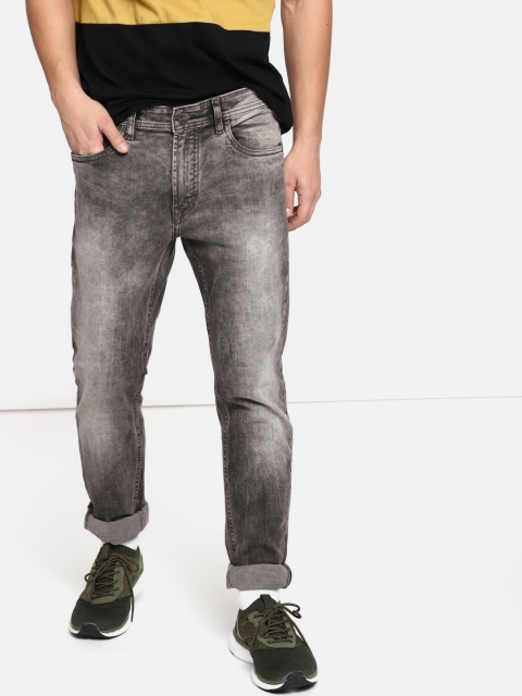 

SINGLE Men Grey Skinny Fit Mid-Rise Clean Look Stretchable Jeans