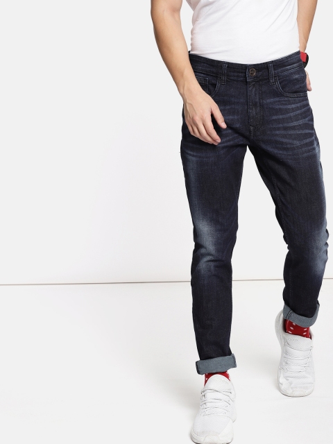 

SINGLE Men Blue Slim Fit Mid-Rise Clean Look Stretchable Jeans