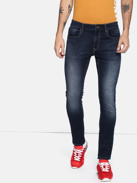 

SINGLE Men Blue Slim Fit Mid-Rise Clean Look Stretchable Jeans