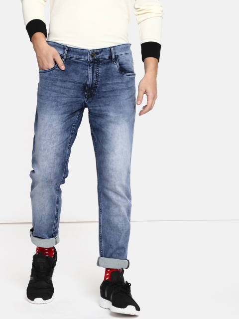 

SINGLE Men Blue Slim Fit Mid-Rise Clean Look Stretchable Jeans