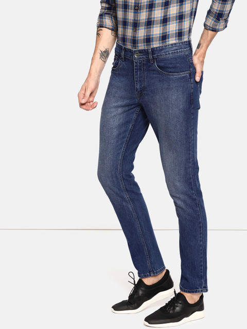 

SINGLE Men Blue Slim Fit Mid-Rise Clean Look Stretchable Jeans