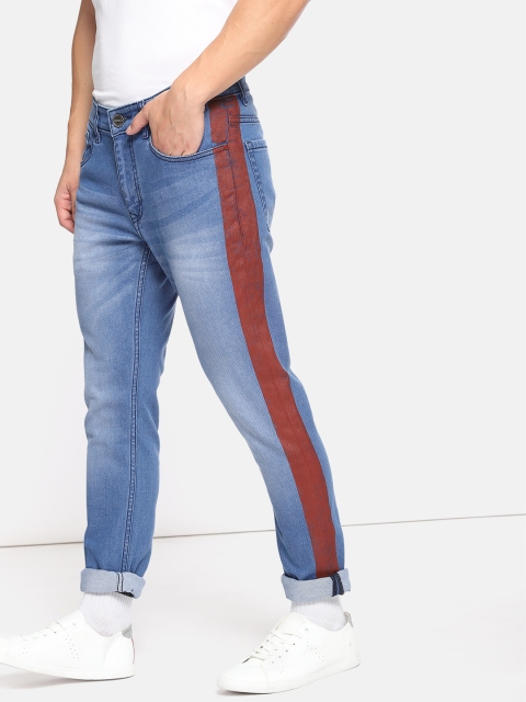 

SINGLE Men Blue Skinny Fit Mid-Rise Clean Look Stretchable Jeans
