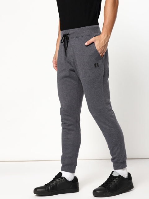 

SINGLE Men Charcoal Grey Slim Fit Solid Joggers