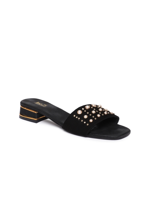 

Inc 5 Women Black Embellished Sandals