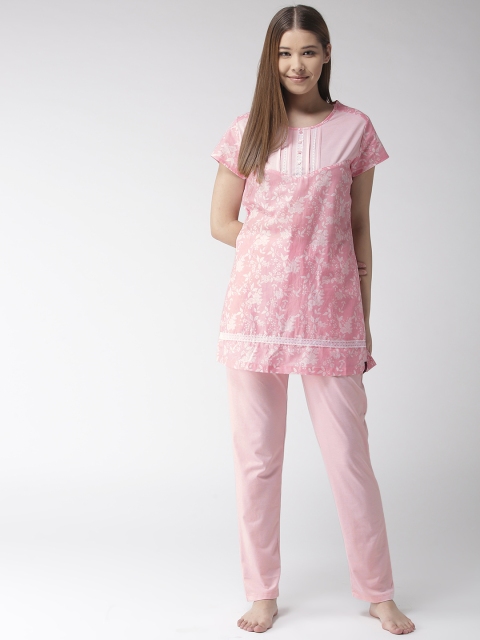 

MADAME M SECRET Women Pink Printed Night Suit S9S30112 031