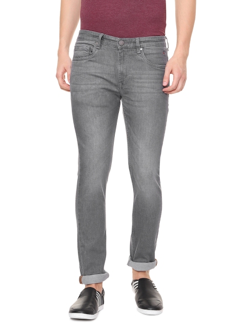 

Louis Philippe Jeans Men Grey Slim Fit Mid-Rise Clean Look Stretchable Jeans