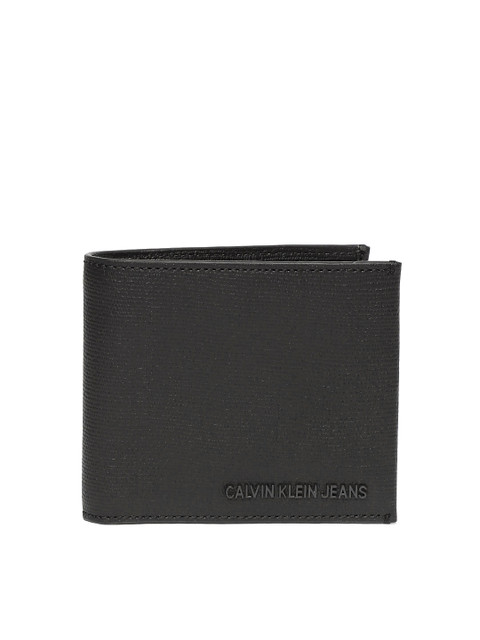 

Calvin Klein Men Black Solid Leather Two Fold Wallet