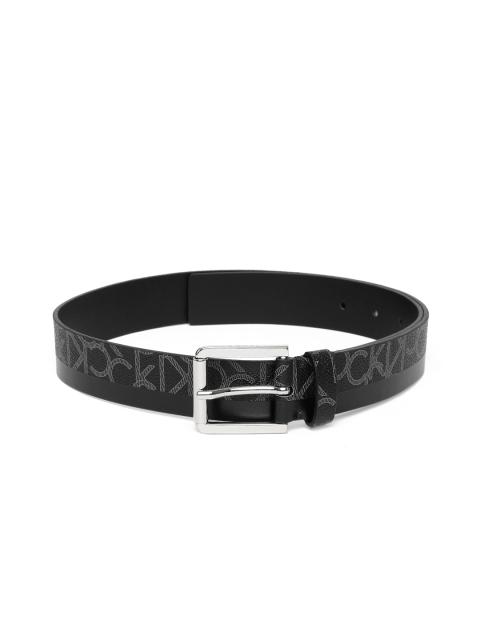 

Calvin Klein Men Black Printed Leather Belt