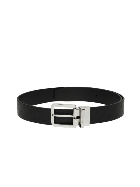 

Calvin Klein Men Black Textured Reversible Belt