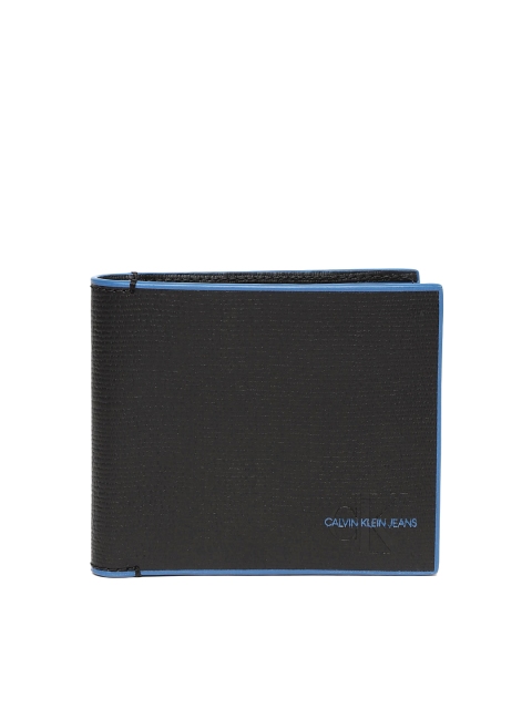 

Calvin Klein Men Black Solid Leather Two Fold Wallet
