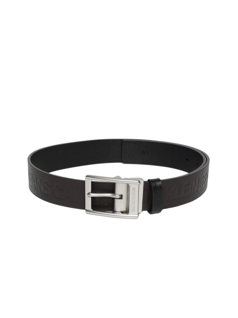 

Calvin Klein Men Brown & Black Solid Reversible Belt